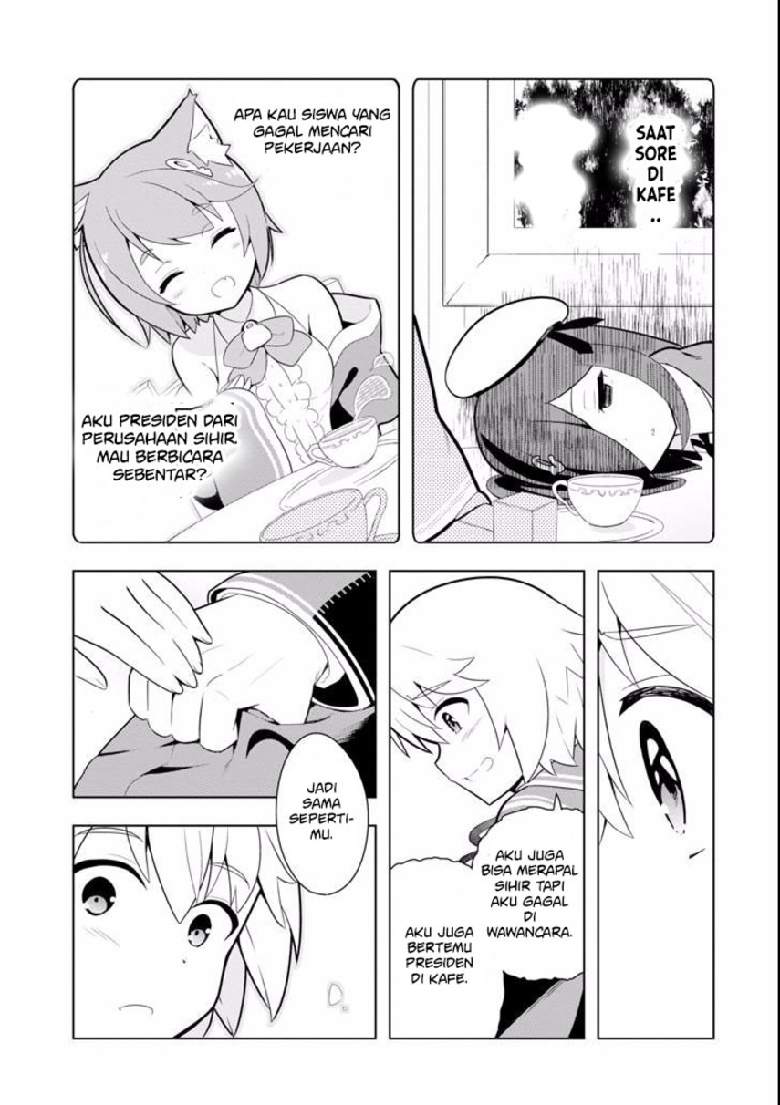 Wakamono no Kuro Mahou Hanare ga Shinkoku desu ga, Shuushoku shite Mitara Taiguu Iishi, Shachou mo Tsukaima mo Kawaikute Saikou desu Chapter 03.2 Gambar 14